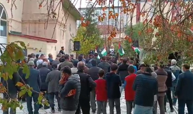 Ağrı'da İsrail'in katliamları protesto edildi