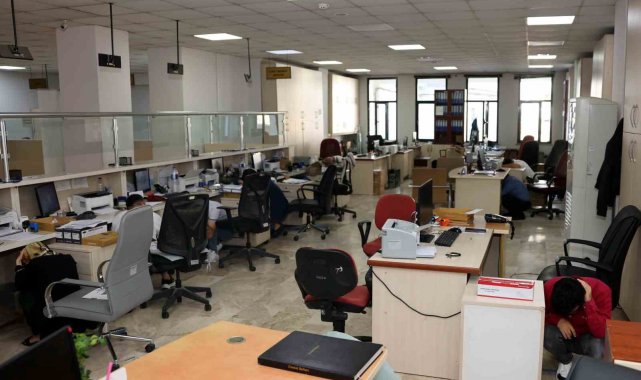 Akdeniz Belediyesinde deprem ve yangın tatbikatı