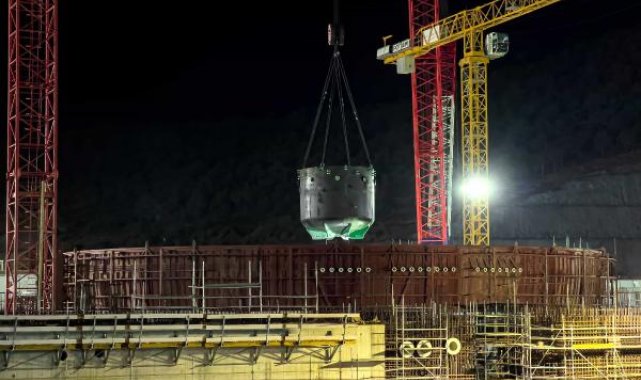 Akkuyu NGS'nin 4'üncü ünitesinde kor tutucunun kurulumu tamamlandı