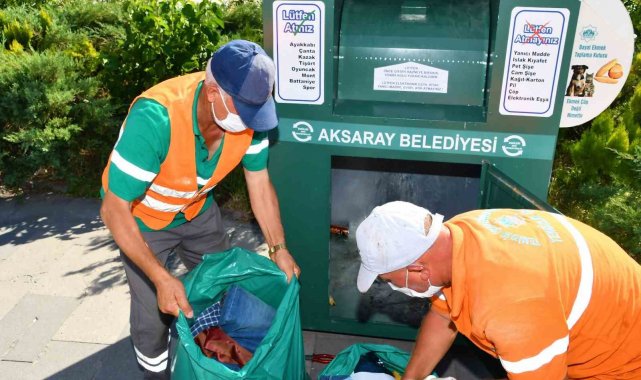 Aksaray Belediyesi 50 ton geri dönüşüm ürünü ekonomiye kazandırdı