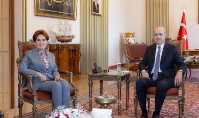 Akşener'den TBMM Başkanı Kurtulmuş'a ziyaret