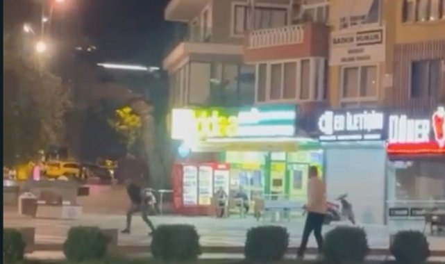 Alanya'da tartışma silahlı kavgaya döndü, o anlar kamerada