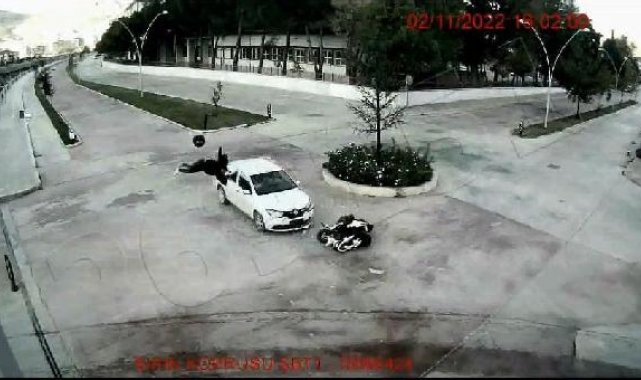 Amasya'da kazalar kamerada