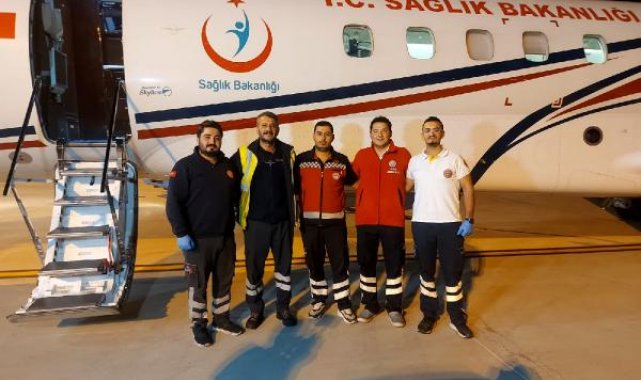 Ambulans uçak ile 24 saat hasta sevki
