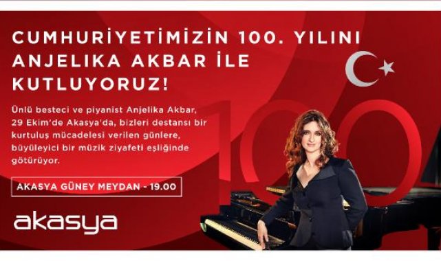 Anjelika Akbar'dan cumhuriyetin 100'üncü yılına özel konser