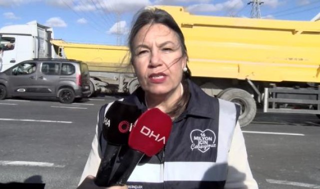 Arnavutköy'de hafriyat kamyonlarına denetim