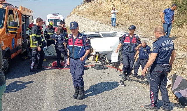 Aydın'da trafik kazası: 1 ölü, 1'i ağır 2 yaralı
