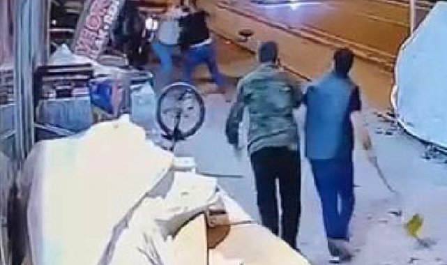 Baba ve oğula 'Ne bakıyorsun' dayağı