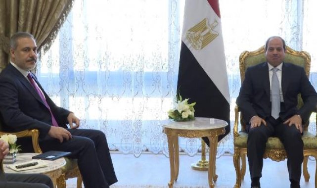 Bakan Fidan, Mısır Cumhurbaşkanı Sisi ile görüştü