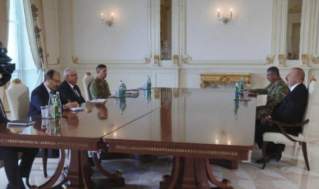 Bakan Güler, Azerbaycan Cumhurbaşkanı Aliyev ile görüştü