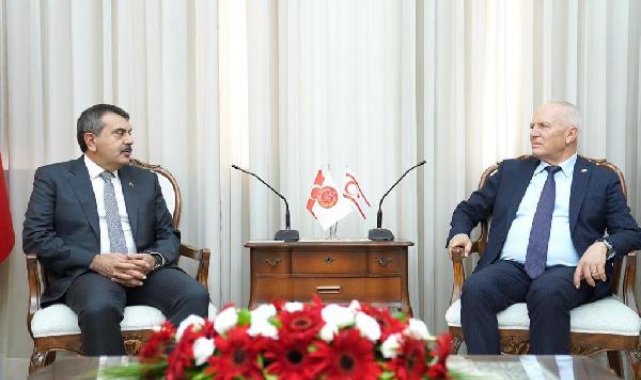 Bakan Tekin, KKTC Cumhuriyet Meclisi Başkanı Töre ile görüştü