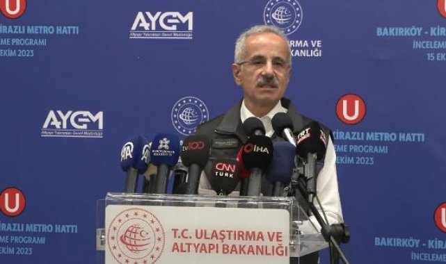 Bakan Uraloğlu: Günde 1 milyon yolcunun bu hattımız ile seyahat etmesini öngörüyoruz