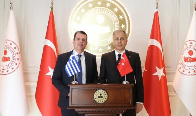 Bakan Yerlikaya, Yunanistan Göç ve İltica Bakanı Kairidis ile görüştü