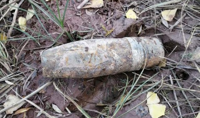 Balık tutarken patlamamış top mermisi buldu, fünyeyle patlatıldı