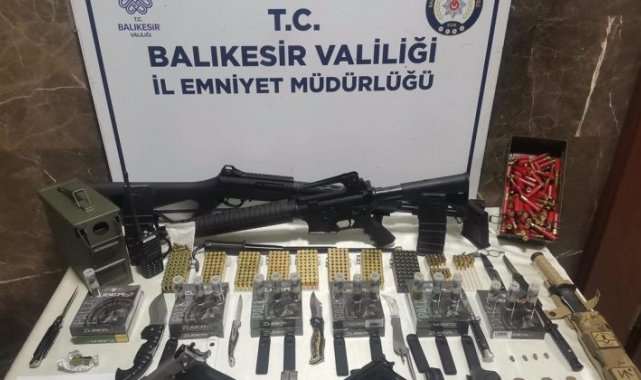Bandırma'da ateşli silah ve mühimmat operasyonu