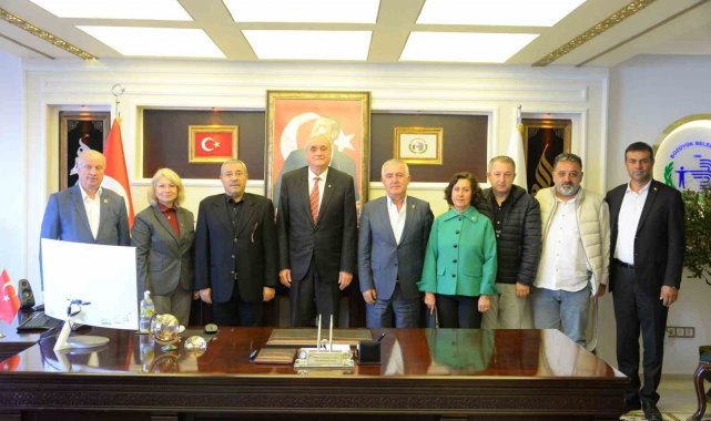 Başkan Bakkalcıoğlu yeni il başkanı ile bir araya geldi