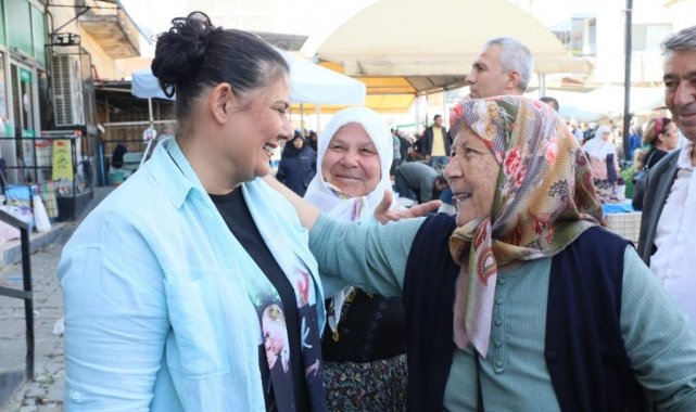 Başkan Çerçioğlu Köşk pazarını ziyaret etti