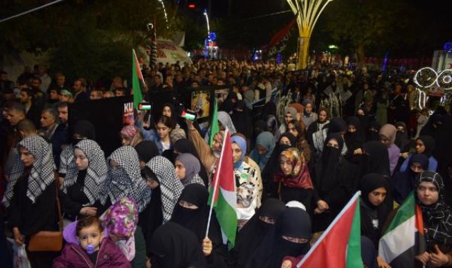 Batman'da HÜDA PAR'dan İsrail protestosu
