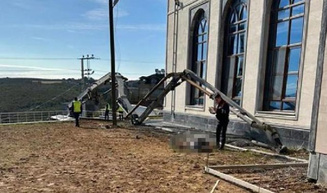 Beton pompasının hortumundaki demir kısmın başına çarptığı işçi öldü