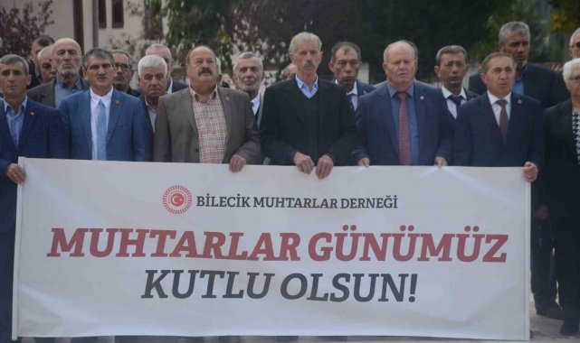 Bilecik'te 19 Ekim Muhtarlar Günü dolayısıyla tören düzenlendi