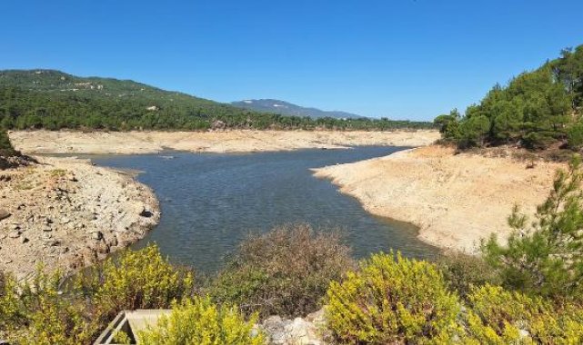 Bodrum'a su veren ikinci baraj da kurudu