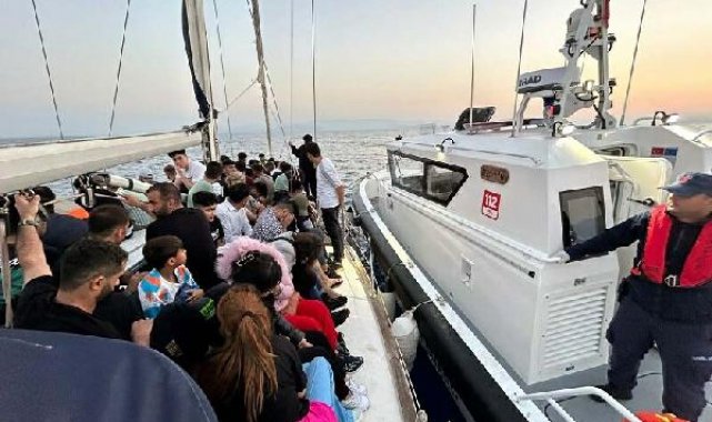 Bodrum'da 78 kaçak göçmen ile 2 organizatör yakalandı