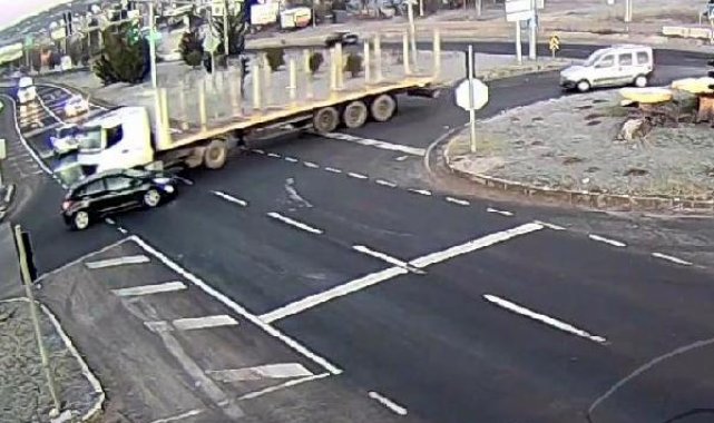 Bolu'da trafik kazaları KGYS kameralarında