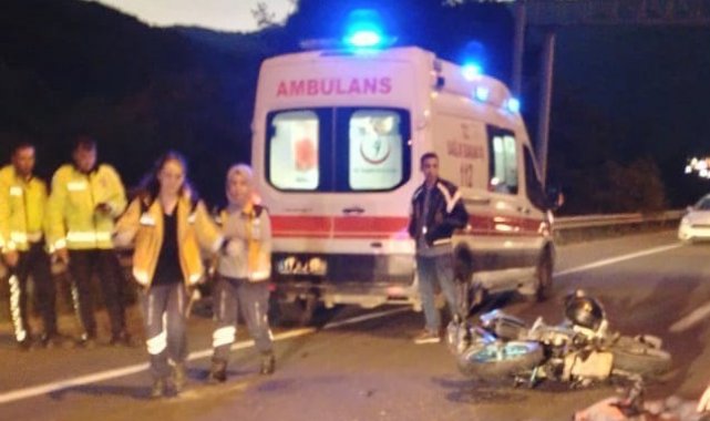 Bozüyük'te kaza yapan motosiklet sürücüsü hayatını kaybetti