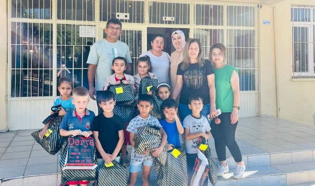 Bozyazı'da öğrencilere kıyafet ve kırtasiye desteği