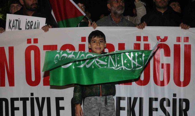 Bursa'da Filistin'e destek etkinliği