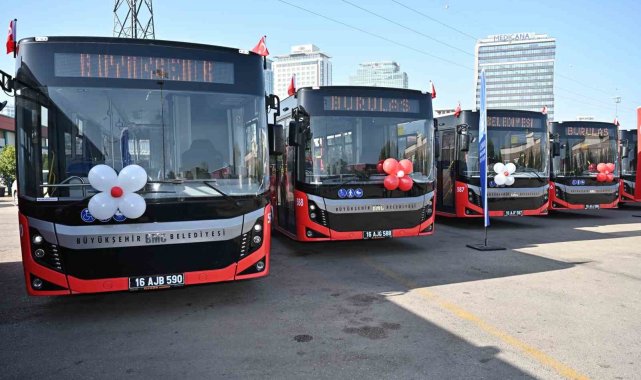 Bursa'da ulaşım filosu gençleşerek büyüyor