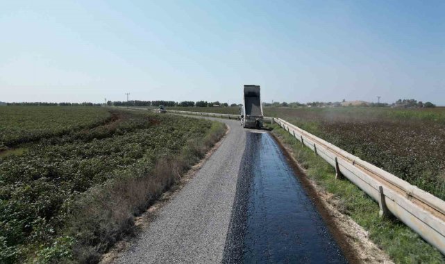 Büyükşehirden Eyyübiye kırsalında sathi asfalt çalışması