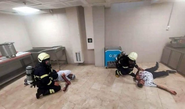 Çarşamba Devlet Hastanesi'nde afet tatbikatı