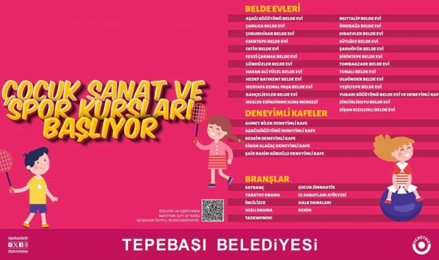 Çocuk sanat ve spor kursları başlıyor