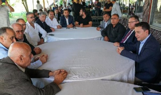 Deva Partisi Lideri Ali Babacan, Hatay'da konuştu