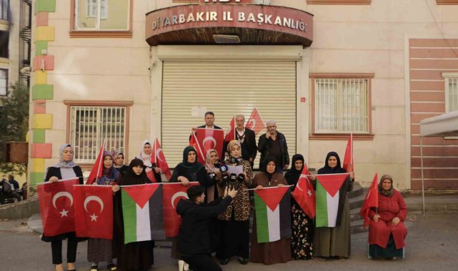 Diyarbakır annelerinden İsrail'in zulmüne tepki