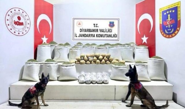 Diyarbakır'da 637 kilo esrar ele geçirildi
