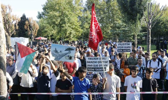 Diyarbakır'da Filistinlilere destek çağrısı