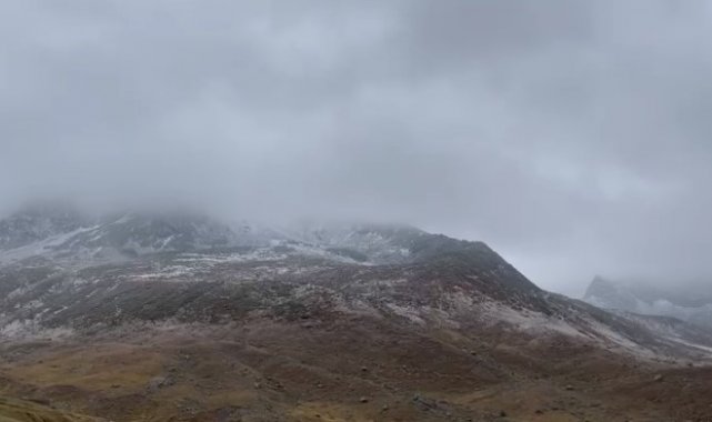 Doğu Karadeniz'in zirveleri beyaza büründü