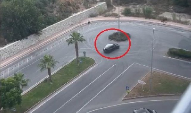 Drift yapan sürücünün ehliyetine el konuldu, 20 bin 324 TL ceza uygulandı