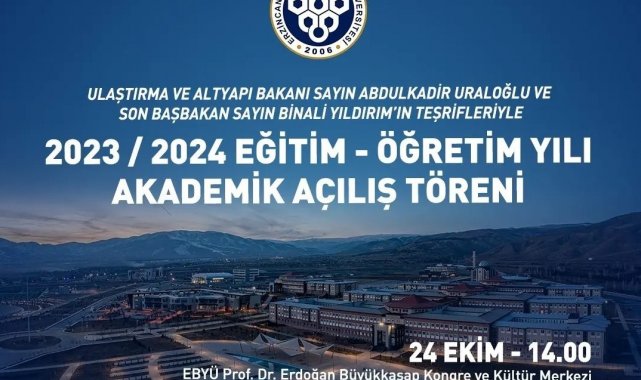EBYÜ'nün akademik açılış töreni Bakan Uraloğlu ve Yıldırım'ın katılımıyla yapılacak