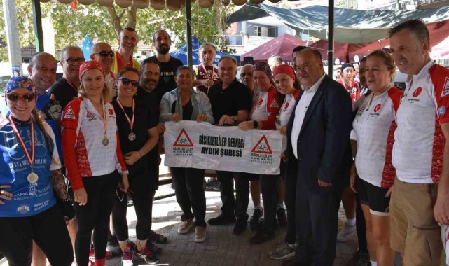 Egeli bisikletçiler Germencik'te buluştu