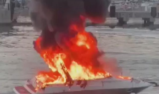 Ek bilgi ve fotoğraflarla Ataköy'de yat alev alev yandı: 1'i ağır 4 kişi yaralandı