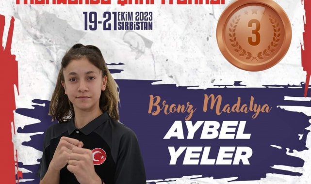 Eskişehirli Aybel Avrupa 3'üncüsü oldu