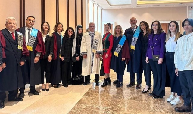 ESOGÜ rektörü ve dekanları Cumhurbaşkanlığı Külliyesi'nde törene katıldı