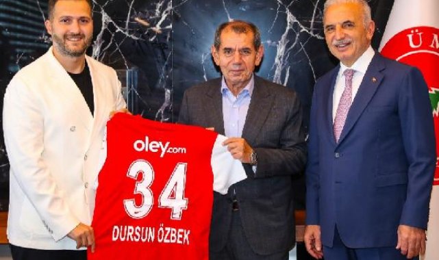 Galatasaray Kulübü Başkanı Dursun Özbek'ten Ümraniyespor'a ziyaret