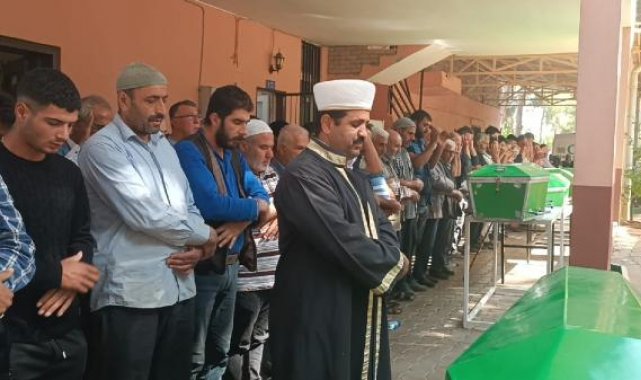 Gaziantep'te kazada ölen 6 Suriyeli yan yana toprağa verildi