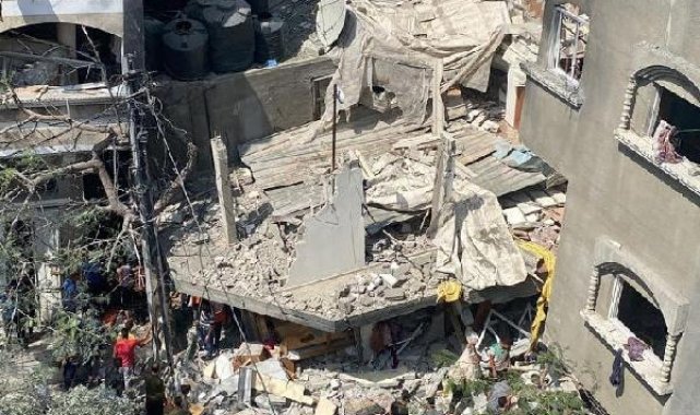 Gazze'de yıkımı gösteren kareler
