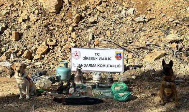 Giresun'da terör örgütünün kullandığı sığınak bulundu