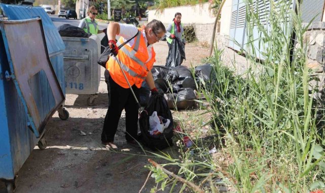 Gümbet Mahallesi'nde detaylı temizlik yapıldı